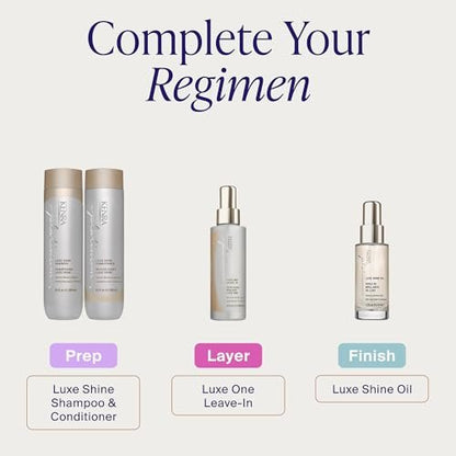 Kenra Platinum Luxe Shine Shampoo | High Shine Smoothing Shampoo for Frizzy & Dull Hair | Sulfate Free & Color Safe 8.5oz Avelisse