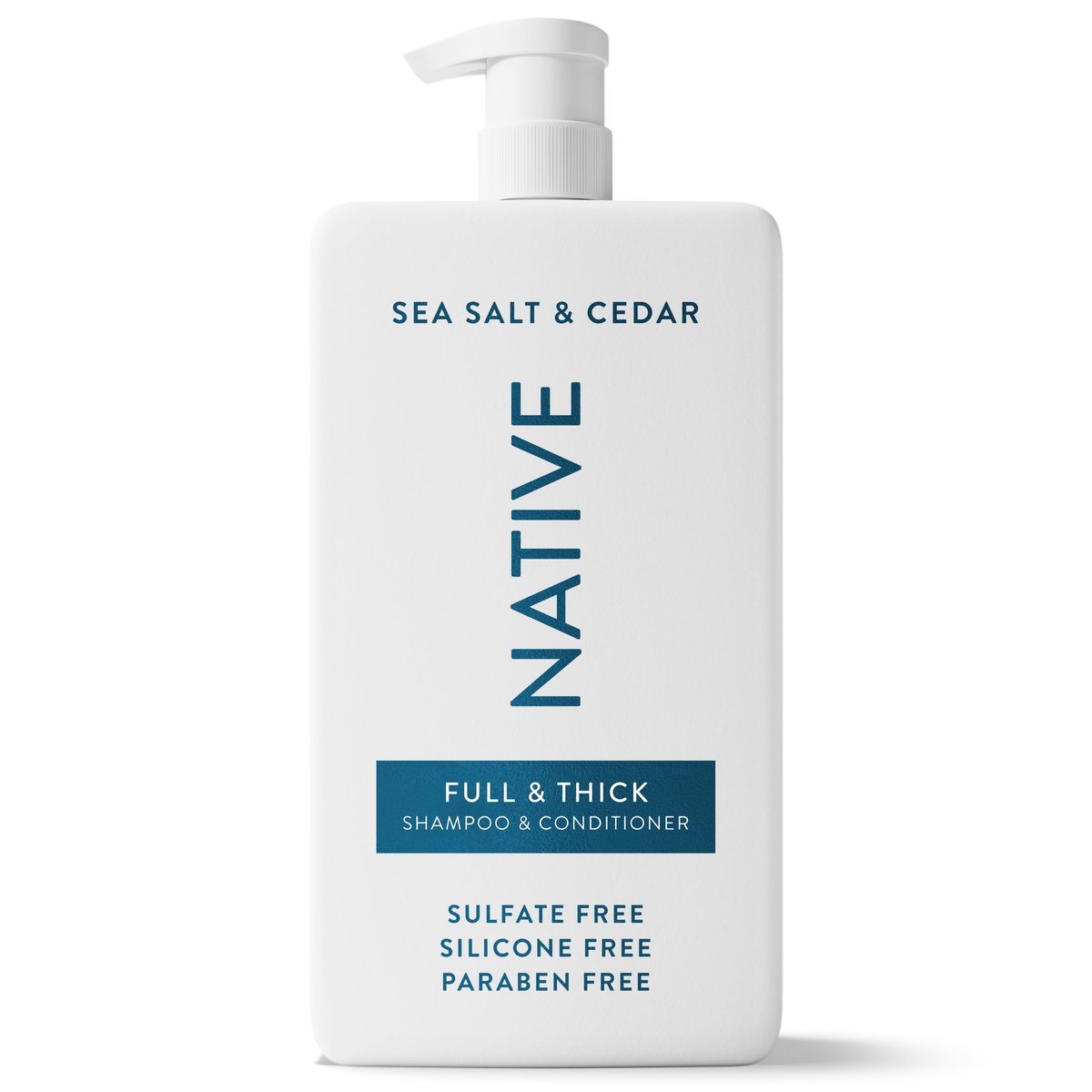 Native Full & Thick 2-in-1 Shampoo & Conditioner Sea Salt & Cedar 36 fl Oz. - görsel 1