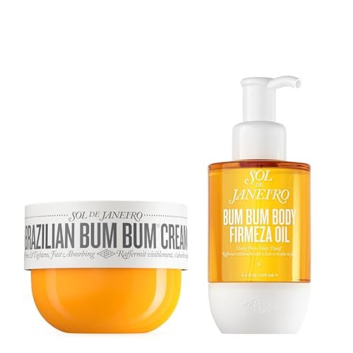 Sol de Janeiro Bum Bum Cream and Firmeza Body Oil Bundle – 11.5 oz Set Avelisse