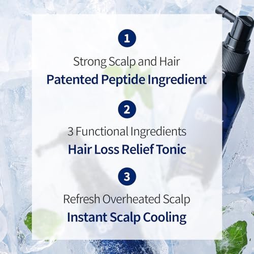 COSNORI 8GROW Pro-Vit B5 Hair Tonic - Scalp Spray for Thinning Hair & Loss, Leave-In Tonic, Strengthening & Thickening Care with Peptides & Botanical Ingredients, Menthol (3.38 fl oz) - görsel 4