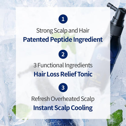 COSNORI 8GROW Pro-Vit B5 Hair Tonic - Scalp Spray for Thinning Hair & Loss, Leave-In Tonic, Strengthening & Thickening Care with Peptides & Botanical Ingredients, Menthol (3.38 fl oz)