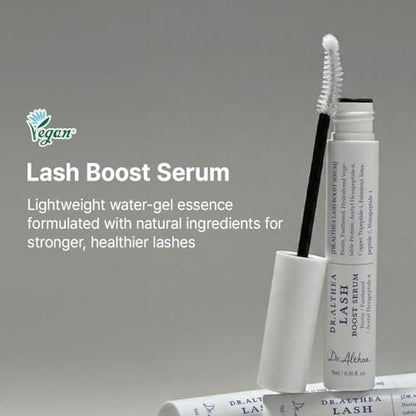Dr.Althea Lash Boost Serum – Vegan Lash Essence with Biotin, Panthenol & 12-Peptide Complex for Stronger, Glossier Lashes (0.30 Fl Oz) Avelisse