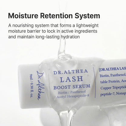 Dr.Althea Lash Boost Serum – Vegan Lash Essence with Biotin, Panthenol & 12-Peptide Complex for Stronger, Glossier Lashes (0.30 Fl Oz) Avelisse