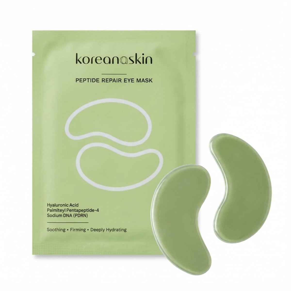 Koreana Skin Peptide Repair Eye Mask with PDRN & Hyaluronic Acid - Korean Under Eye Patches for Puffy Eyes & Dark Circles - Firming & Deeply Hydrating Eye Patches for Wrinkles - 5 Pairs - K-Beauty - görsel 1