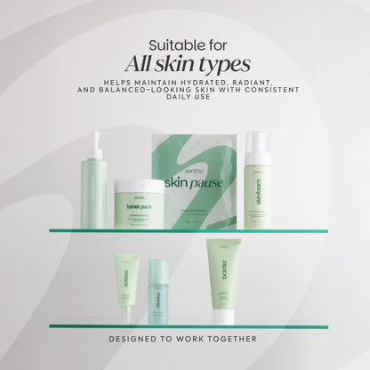 ZENTTU Korean Skin Care Kit Zen Balance - 6 Step AM/PM Routine for Sensitive & Oily Skin with 4 Hydrogel Masks and Targeted Spot Treatment Avelisse