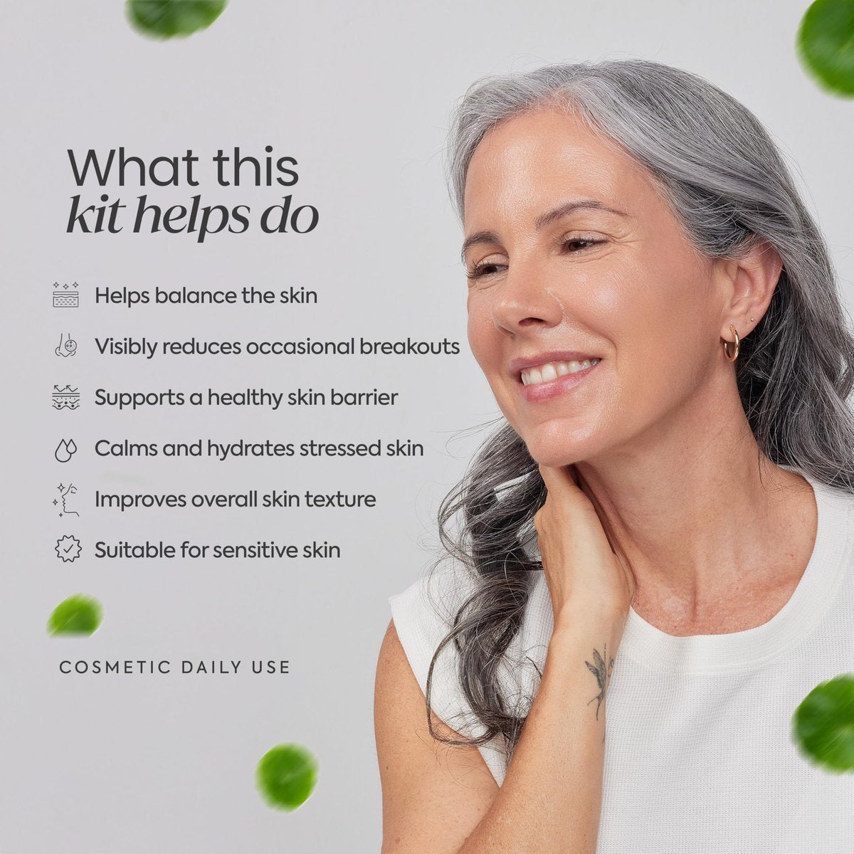 ZENTTU Korean Skin Care Kit Zen Balance - 6 Step AM/PM Routine for Sensitive & Oily Skin with 4 Hydrogel Masks and Targeted Spot Treatment Avelisse
