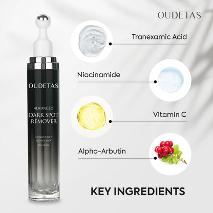 Dark Spot Remover for Face & Body – Sun & Age Spot Corrector, Melasma & Hyperpigmentation Brightening Serum with Roller (0.5 Fl Oz)