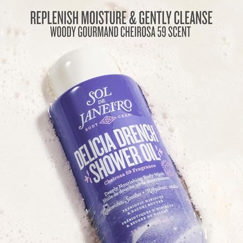 Sol de Janeiro Scent Your Shower Travel Size Quad – Body Wash Discovery Set, Brazilian Play, Beija Flor, Bom Dia, Delicia Drench, 3 fl oz Each Avelisse