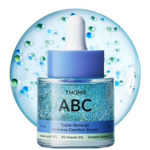 THOME ABC Serum - Azelaic Acid 10% + Niacinamide 5% + Centella Asiatica 1% Triple Synergy Mechanism, Redness Comfort Serum for Dark Spots, Excess Oil & Uneven Texture, Korean Skincare, 1.01 fl oz Avelisse