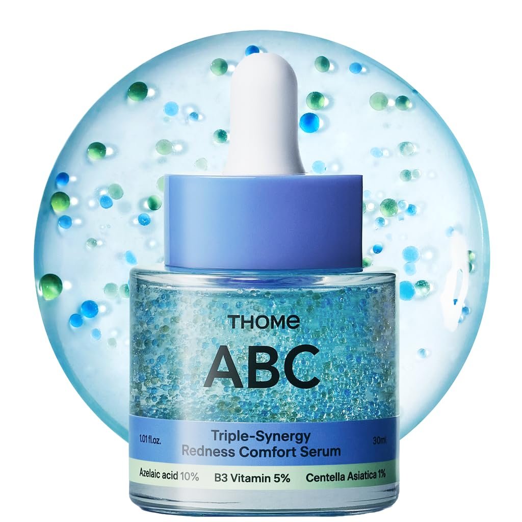 THOME ABC Serum - Azelaic Acid 10% + Niacinamide 5% + Centella Asiatica 1% Triple Synergy Mechanism, Redness Comfort Serum for Dark Spots, Excess Oil & Uneven Texture, Korean Skincare, 1.01 fl oz Avelisse
