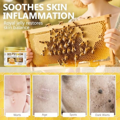 Bee Venom Skin Treatment Cream - Natural Formula Moisturizer for All Skin Types, 2.1 fl oz