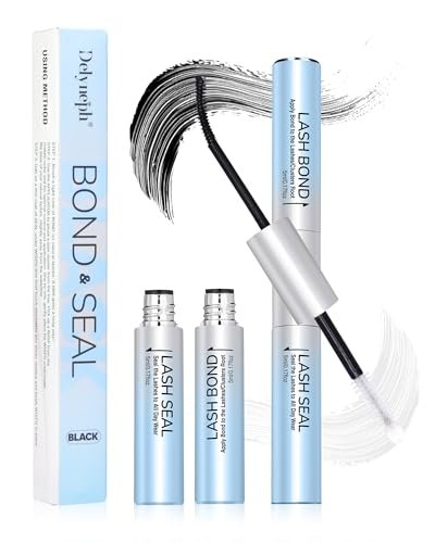 Delyneph 2-in-1 Waterproof Lash Bond and Seal for Eyelash Clusters - Long-Lasting 72H Adhesive, Latex-Free (5ml+5ml) - görsel 2