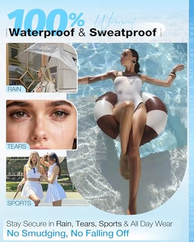 Delyneph 2-in-1 Waterproof Lash Bond and Seal for Eyelash Clusters - Long-Lasting 72H Adhesive, Latex-Free (5ml+5ml) - görsel 4
