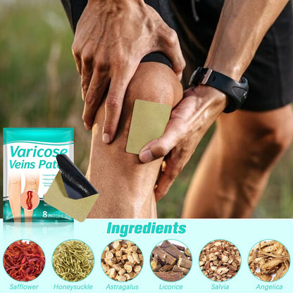 Diinou 2 Pack LegRenew Varicose Veins Patch - Professional Varicose Veins Treatment for Legs with Natural Ingredients