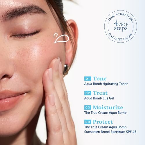 Belif Aqua Bomb Dive Into Hydration Set - Korean Skin Care Value Set with Aqua Bomb, SPF 45, Hydrating Toner & Eye Serum Avelisse