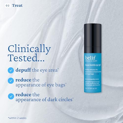 Belif Aqua Bomb Dive Into Hydration Set - Korean Skin Care Value Set with Aqua Bomb, SPF 45, Hydrating Toner & Eye Serum Avelisse