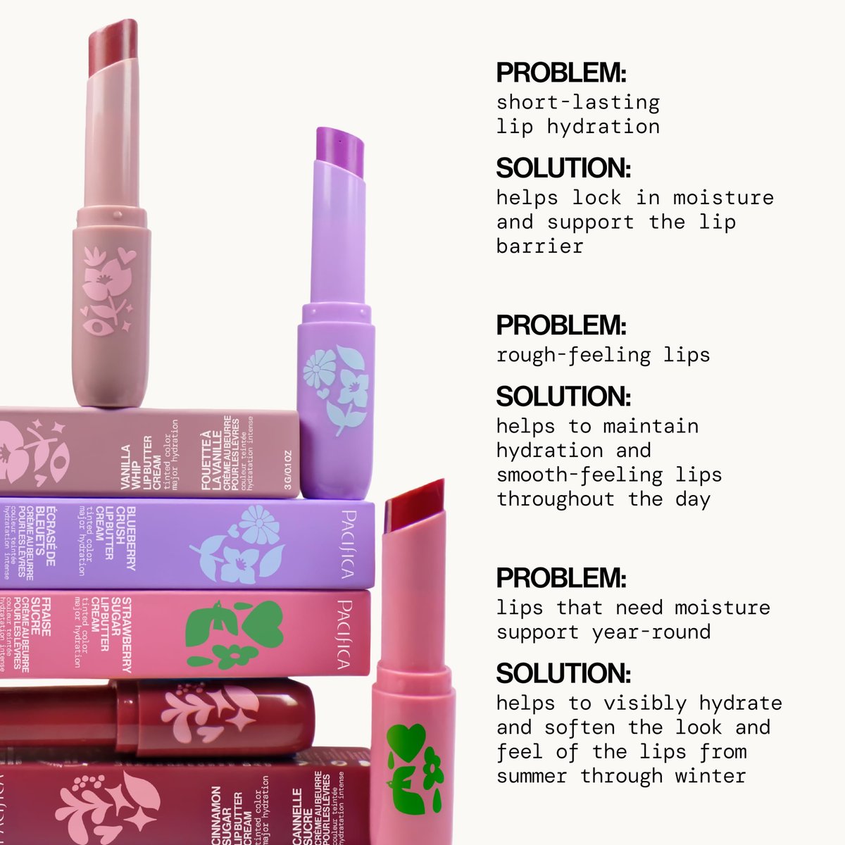 Pacifica Vanilla Whip Lip Buttercream - Tinted Lip Balm, Vegan & Cruelty-Free, Rich Cushion Texture, Lasting Hydration & Soft Shine Avelisse