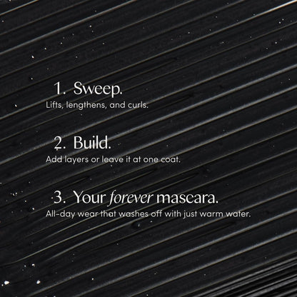 Ravie Beauty Effortless Lash Classic Curve Mascara Black - Lengthening & Volumizing, Smudge Proof, Flake Free, Buildable, Long Lasting, Washes Off with Warm Water Avelisse