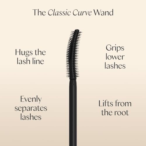 Ravie Beauty Effortless Lash Classic Curve Mascara Black - Lengthening & Volumizing, Smudge Proof, Flake Free, Buildable, Long Lasting, Washes Off with Warm Water Avelisse