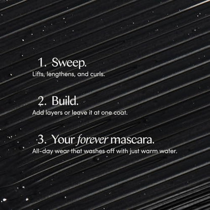 Ravie Beauty Effortless Lash Classic Curve Mascara Black - Lengthening & Volumizing, Smudge Proof, Flake Free, Buildable, Long Lasting, Washes Off with Warm Water Avelisse
