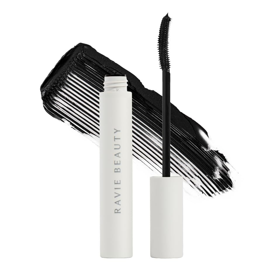 Ravie Beauty Effortless Lash Classic Curve Mascara Black - Lengthening & Volumizing, Smudge Proof, Flake Free, Buildable, Long Lasting, Washes Off with Warm Water Avelisse