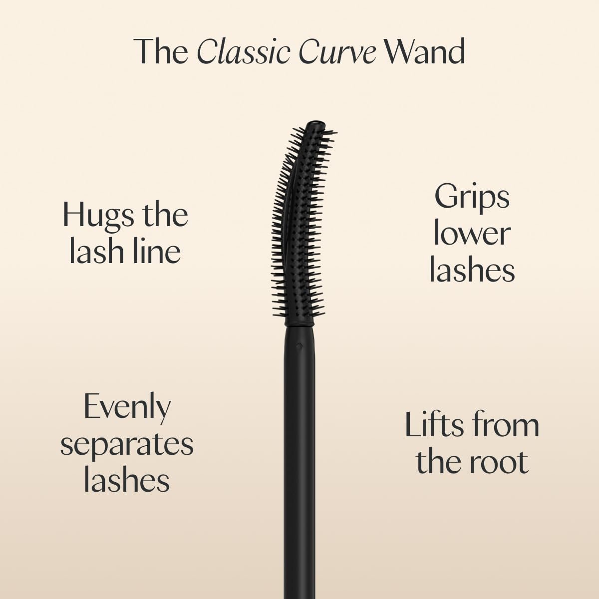 Ravie Beauty Effortless Lash Classic Curve Mascara Black - Lengthening & Volumizing, Smudge Proof, Flake Free, Buildable, Long Lasting, Washes Off with Warm Water Avelisse
