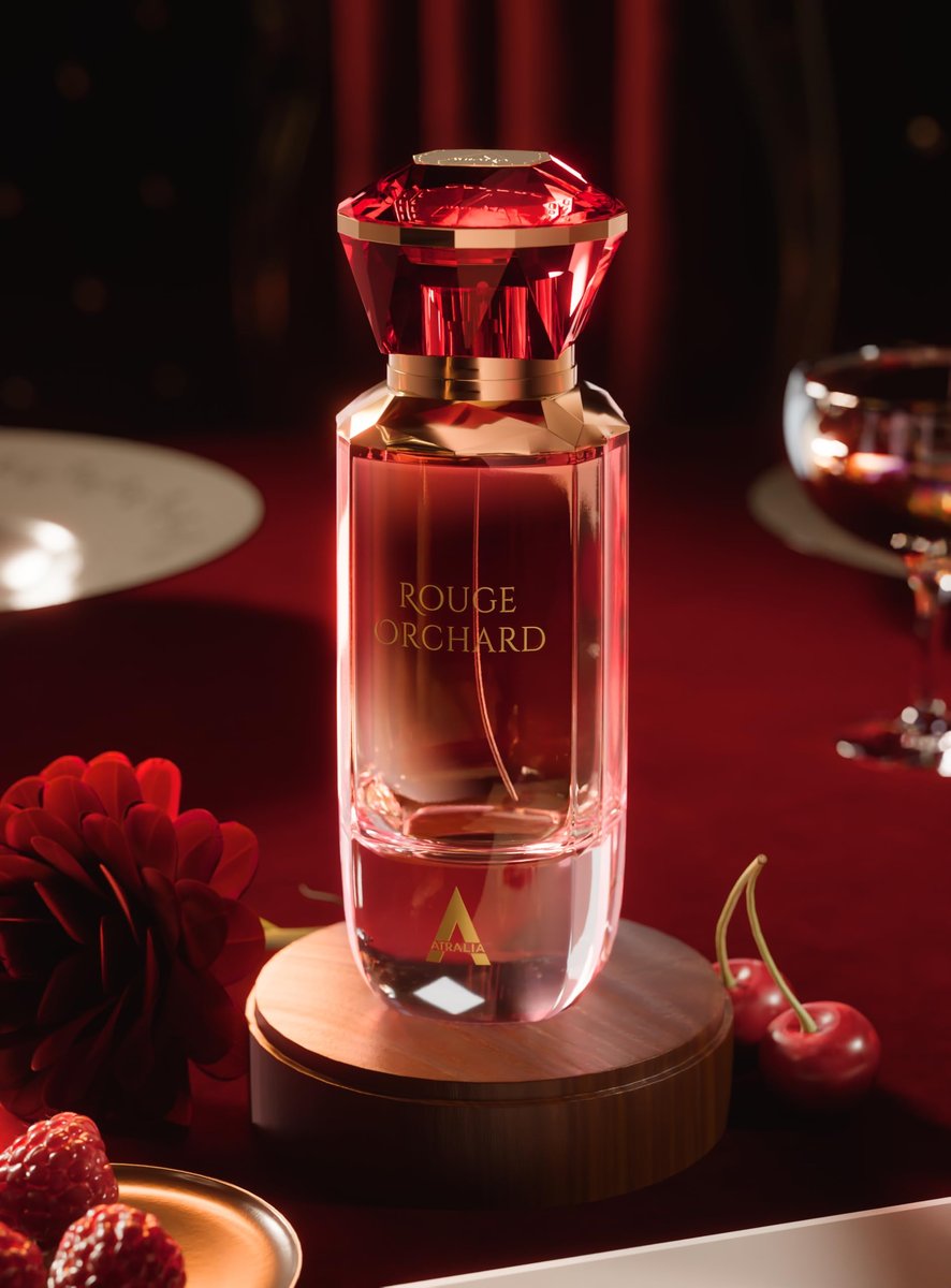 Atralia Rouge Orchard Eau de Parfum 100ml – Fruity Floral Perfume for Women, Raspberry, Rose, Cherry, Vanilla & Patchouli, Long Lasting Elegant Feminine Fragrance Avelisse