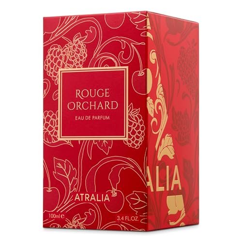 Atralia Rouge Orchard Eau de Parfum 100ml – Fruity Floral Perfume for Women, Raspberry, Rose, Cherry, Vanilla & Patchouli, Long Lasting Elegant Feminine Fragrance Avelisse