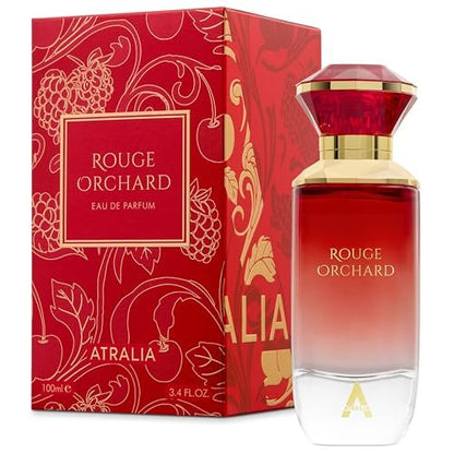 Atralia Rouge Orchard Eau de Parfum 100ml – Fruity Floral Perfume for Women, Raspberry, Rose, Cherry, Vanilla & Patchouli, Long Lasting Elegant Feminine Fragrance Avelisse
