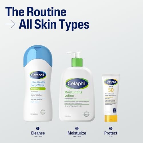 Cetaphil Ultra Gentle Refreshing Body Wash, Refreshing Scent for Dry to Normal, Sensitive Skin, 16.9 Fl Oz, with Aloe Vera & Vitamin B5, Hypoallergenic, Dermatologist Tested - görsel 12