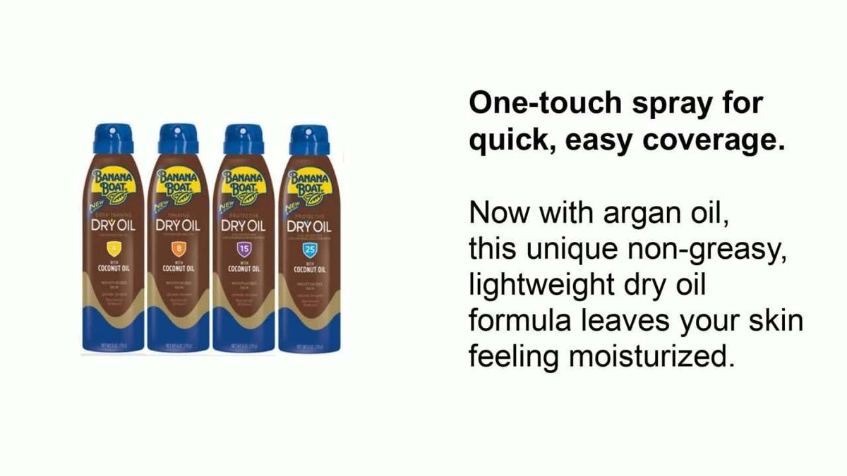 Banana Boat Deep Tanning Oil Spray SPF 4, Clear Dry Sunscreen Spray, Dark Tanning Oil, 6 oz Avelisse