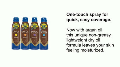 Banana Boat Deep Tanning Oil Spray SPF 4, Clear Dry Sunscreen Spray, Dark Tanning Oil, 6 oz Avelisse