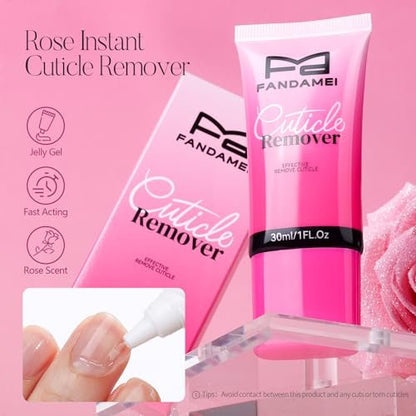 FANDAMEI Professional Manicure Kit for Women – Complete Nail Care Set with Files, Buffers, Cuticle Remover, Scented Oil & More