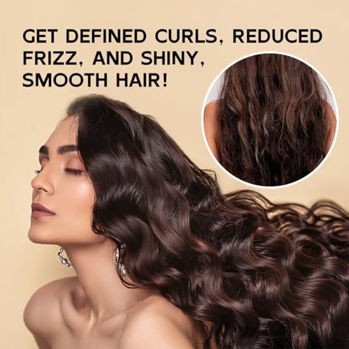 Moroccan Curl Defining Cream - Argan Oil Hair Mask & Curl Cream for Wavy, Curly Hair - Smoothing, Detangling, Frizz Reducing Styling Product (9.67 Fl Oz) Avelisse
