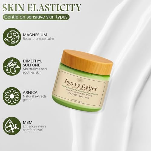 Holyarm 2-Pack Nerve Relief Cream with MSM & Arnica - Total Relief for Muscle Relaxation & Deep Hydration, 50g/1.76oz Each Avelisse