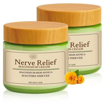 Holyarm 2-Pack Nerve Relief Cream with MSM & Arnica - Total Relief for Muscle Relaxation & Deep Hydration, 50g/1.76oz Each Avelisse
