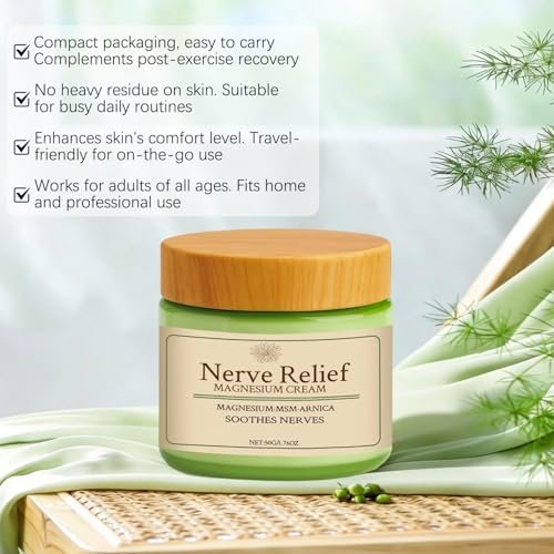 Holyarm 2-Pack Nerve Relief Cream with MSM & Arnica - Total Relief for Muscle Relaxation & Deep Hydration, 50g/1.76oz Each Avelisse