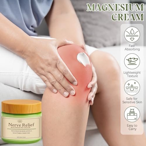 Holyarm 2-Pack Nerve Relief Cream with MSM & Arnica - Total Relief for Muscle Relaxation & Deep Hydration, 50g/1.76oz Each Avelisse
