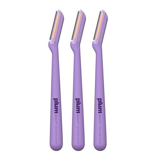 Plum Beauty Vitamin C Dermaplaning Razors (3-Pack) – Infused Facial Razors for Women, Peach Fuzz & Dead Skin Remover, Brightening Vitamin C Strip for Collagen Support & Skincare Absorption - görsel 14