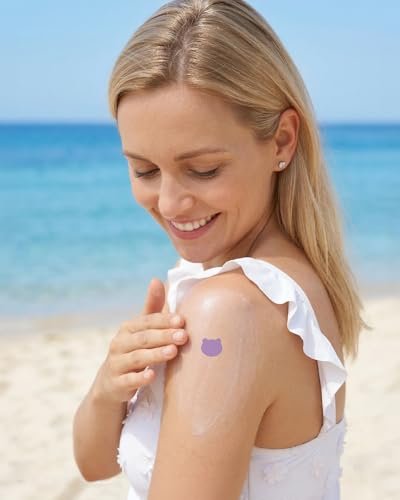 Beautistin UV Detection Stickers for Sunscreen – 80 Count Sun Protection Reminder Stickers, 8 Cute Patterns - görsel 16