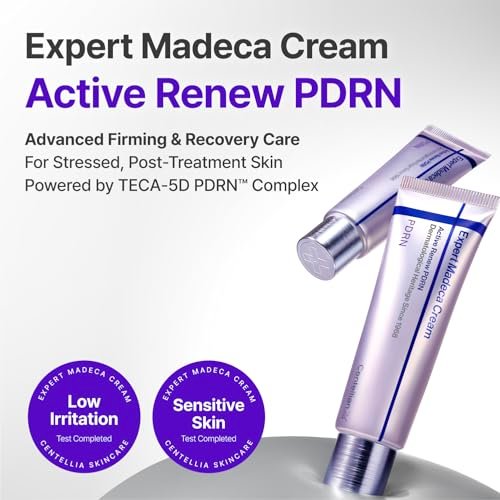 CENTELLIAN 24 Madeca Cream Time Reverse & Active Renew PDRN Duo (2 x 1.69 fl oz) – Firming, Wrinkle Care, Elasticity & Hydration with Centella, TECA PDRN & Hyaluronic Acid, Korean Moisturizer Avelisse