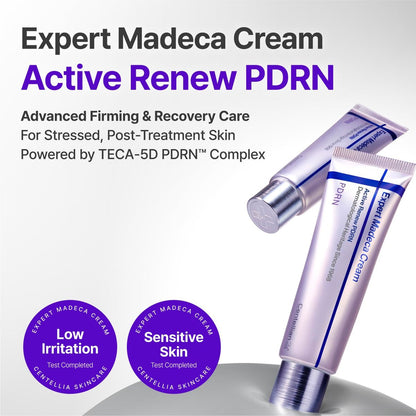 CENTELLIAN 24 Madeca Cream Time Reverse & Active Renew PDRN Duo (2 x 1.69 fl oz) – Firming, Wrinkle Care, Elasticity & Hydration with Centella, TECA PDRN & Hyaluronic Acid, Korean Moisturizer Avelisse