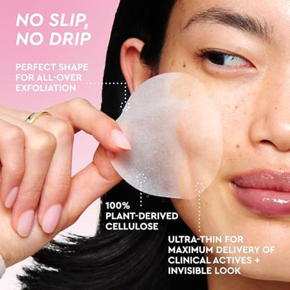 Glow Recipe LHA + AHA Exfoliating Toner Pads – Korean Pore Minimizer & Hydrating Toner with 5 Gentle Acids, Watermelon Enzymes, and Botanicals (60 Pads) Avelisse