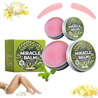 Nasteck Mobile Parts Miracle Balm for Swollen Legs – Botanical Veins Soothing Cream with Calendula, Relaxing & Comforting for Back, Hands, Feet & Body (2-Pack, 0.5 Fl Oz Each) Avelisse