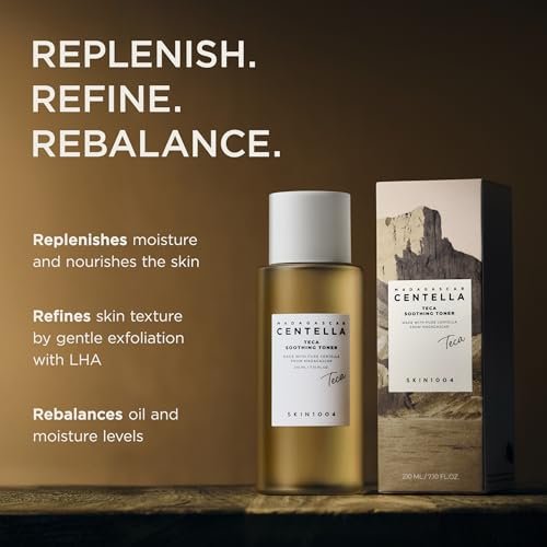 SKIN1004 Madagascar Centella TECA Soothing Toner �� Korean Centella Toner with TECA & PDRN for Sensitive Skin, Gentle Exfoliation with LHA, 7.10 fl oz (210ml) Avelisse