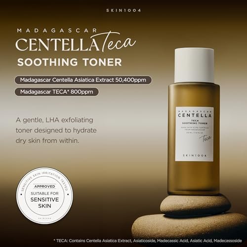 SKIN1004 Madagascar Centella TECA Soothing Toner – Korean Centella Toner with TECA & PDRN for Sensitive Skin, Gentle Exfoliation with LHA, 7.10 fl oz (210ml) Avelisse