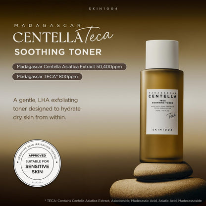 SKIN1004 Madagascar Centella TECA Soothing Toner – Korean Centella Toner with TECA & PDRN for Sensitive Skin, Gentle Exfoliation with LHA, 7.10 fl oz (210ml) Avelisse