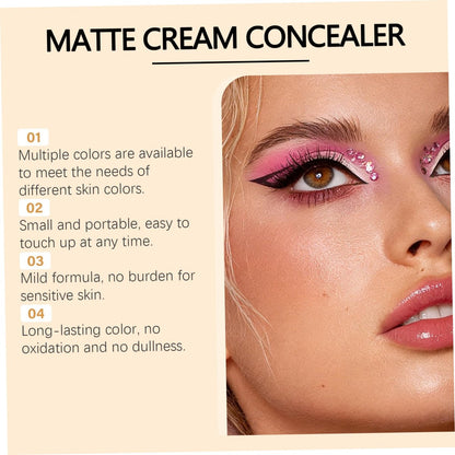 8-Color Concealer Palette – Soft Matte Full Coverage, Waterproof & Long-Lasting Color Correcting Makeup for Face, Dark Circles & Blemishes