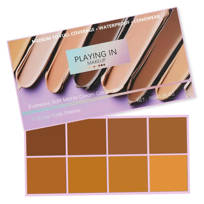 8-Color Concealer Palette – Soft Matte Full Coverage, Waterproof & Long-Lasting Color Correcting Makeup for Face, Dark Circles & Blemishes
