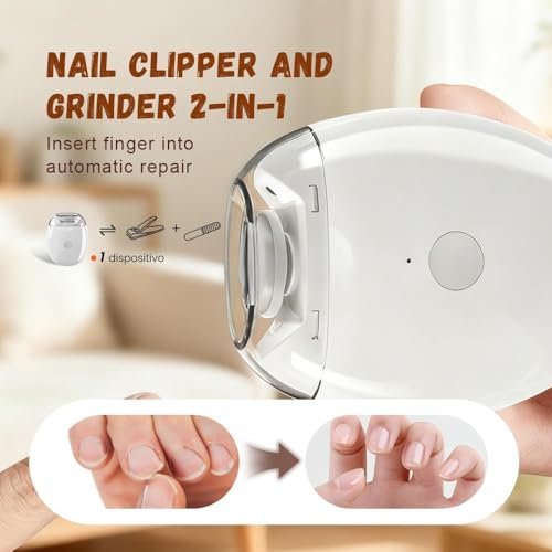 2026 New Electric Nail Clippers - Automatic Nail Clipper with LED Light, USB Rechargeable for Adults, Seniors, Babies, Children Avelisse